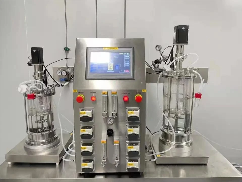 mechanical mixing double-glass wall fermenter mechanical mixing double-glass wall fermenter